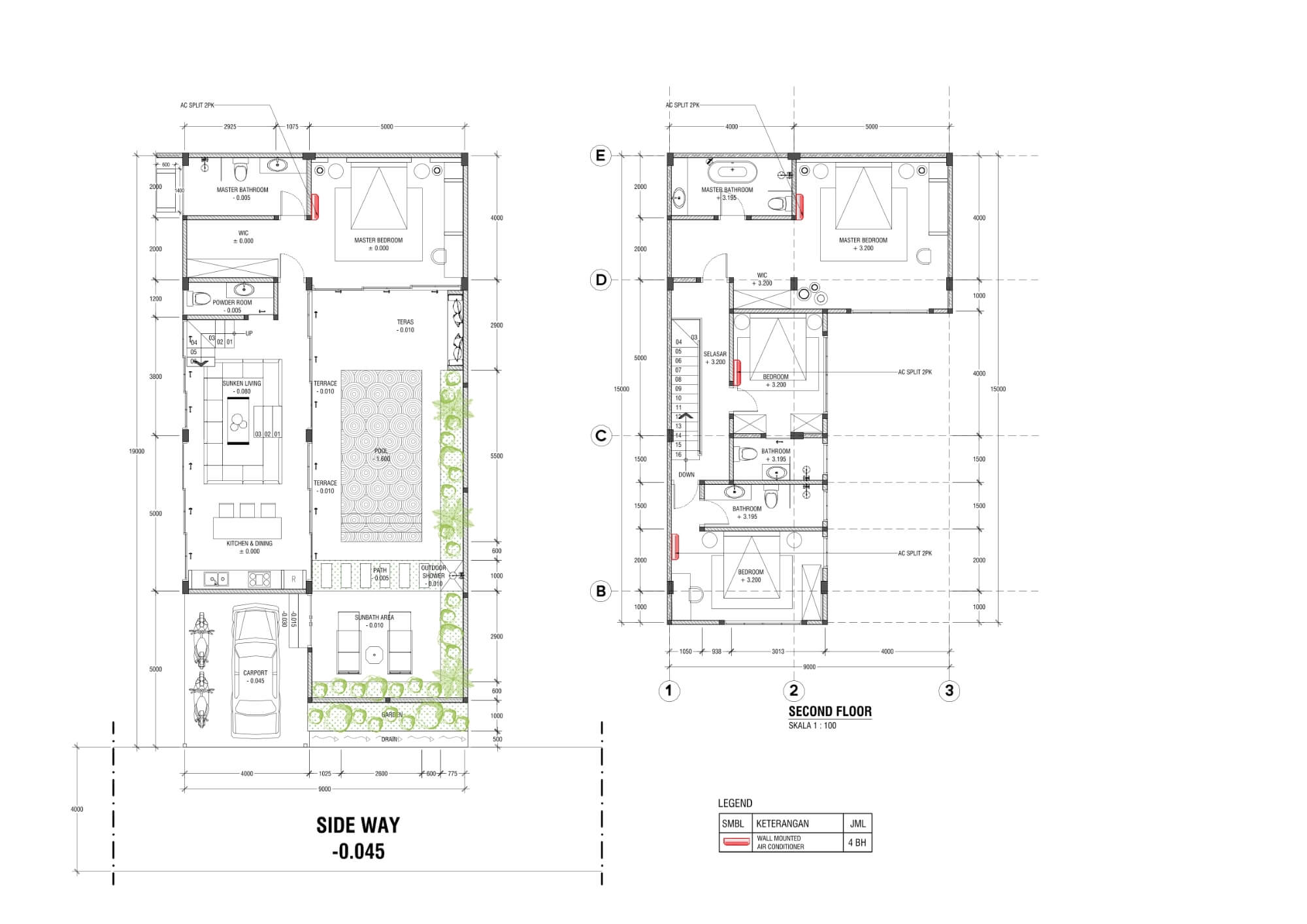 Mediterranean Villas by Prestige architectural floor plan