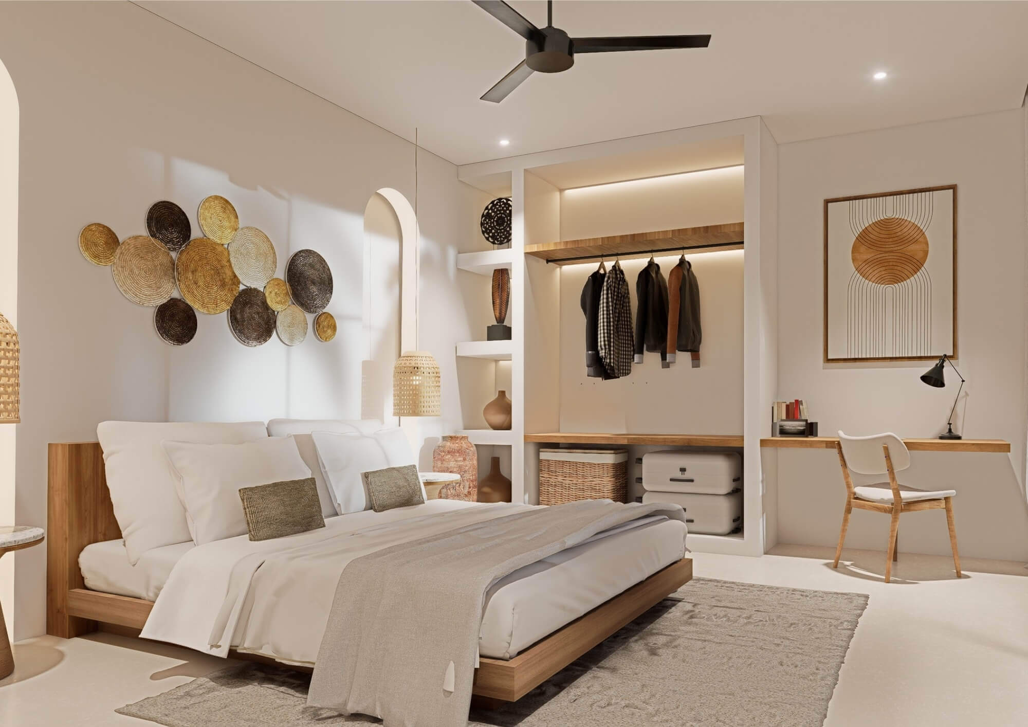 Mediterranean Villa by Prestige master bedroom